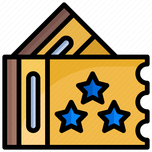 Star, ticket, coupon, favorite, gold icon - Download on Iconfinder