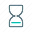 hourglass, sand, time, icon