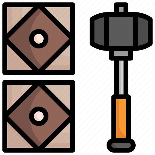 Hammer, floor, tile, construction, tools, installation icon - Download on Iconfinder