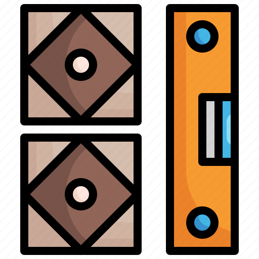 Level, floor, tile, construction, tools icon - Download on Iconfinder