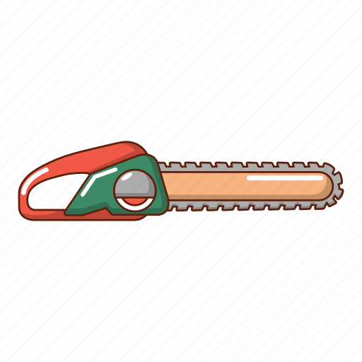 Cartoon, chain, chainsaw, cutter, logo, object, wood icon - Download on Iconfinder