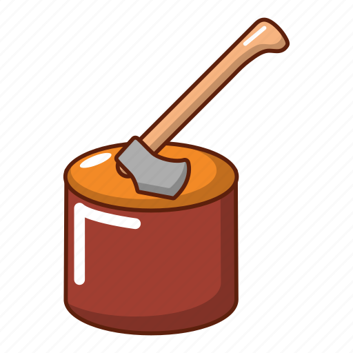 Axe, blade, cartoon, equipment, logo, object, wood icon - Download on Iconfinder