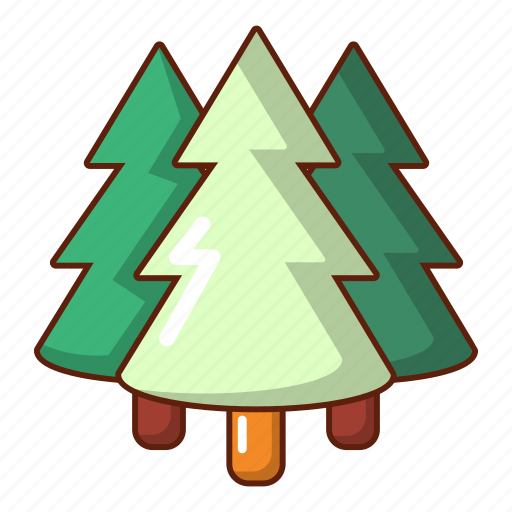 Branch, cartoon, coniferous, eco, forest, logo, object icon - Download on Iconfinder