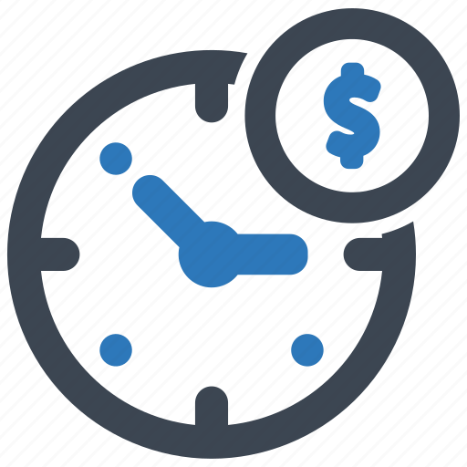 Time, finance, money, clock, dollar icon - Download on Iconfinder