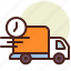 clock, delivery, fast, schedule 