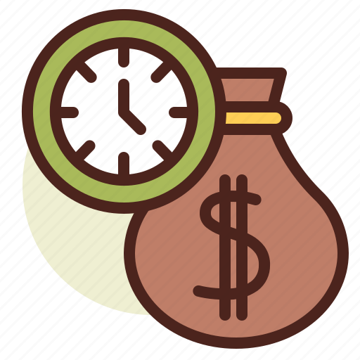 Clock, is, money, schedule, time icon - Download on Iconfinder