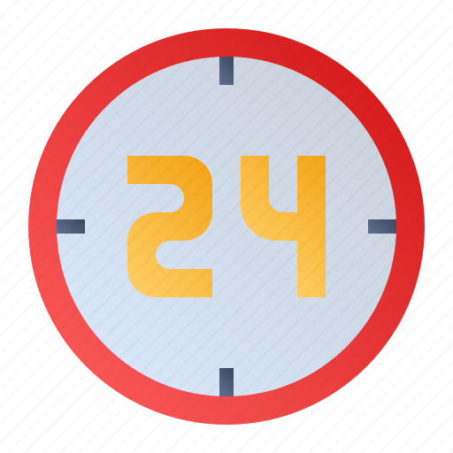 24 hours, clock, time, watch icon - Download on Iconfinder