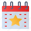 calendar, date, event, schedule, star 