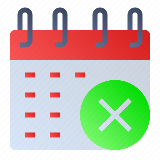 Calendar, date, delete, event, schedule icon - Download on Iconfinder