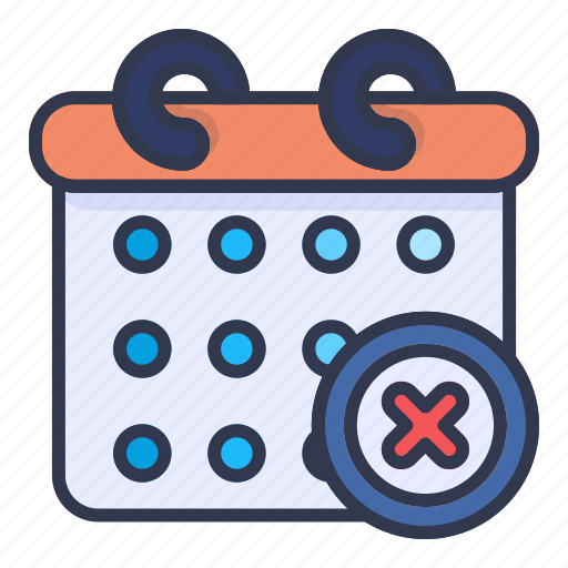 Calendar, rejected, date, time, clock, watch icon - Download on Iconfinder