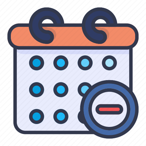 Delete, calendar, date, time, clock, remove, watch icon - Download on Iconfinder
