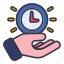 hand, time, clock 