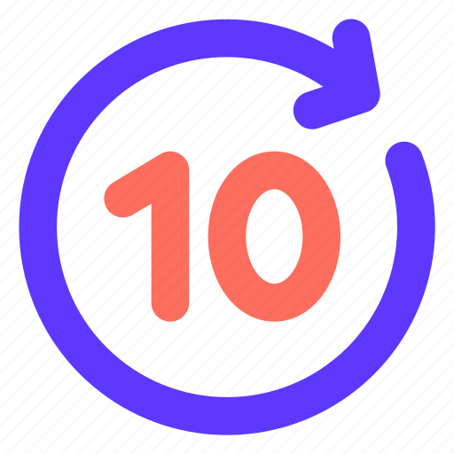Forward, 10 seconds, video player, music player icon - Download on Iconfinder