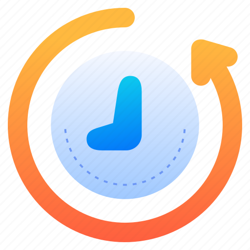 Back, in, time, save, clock, watch, reduce icon - Download on Iconfinder
