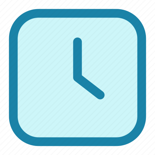 Clock, square clock, watch, timer, time icon - Download on Iconfinder