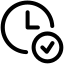 time, watch, clock, hour, duration, schedule, checkmark, checked 