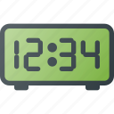 alarm, clock, digital, radio, time