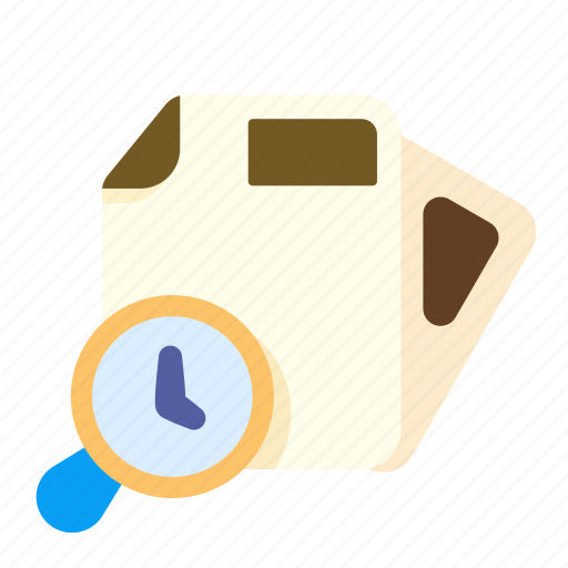 Arrow, clock, document, file, files, format, time icon - Download on Iconfinder