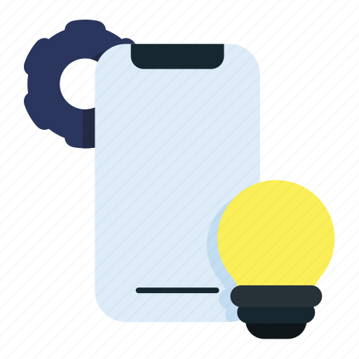Idea, innovation, business, phone, bulb icon - Download on Iconfinder