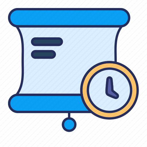 Clock, time, presentation, business, finance icon - Download on Iconfinder