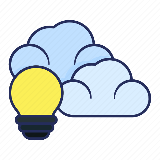 Cloud, bulb, creative, idea, weather, light icon - Download on Iconfinder