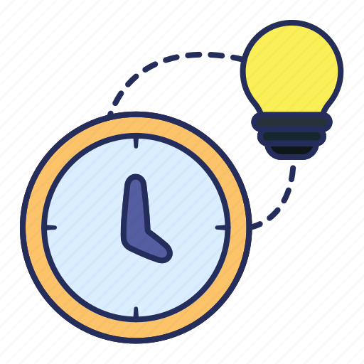 Time, creative, bulb, idea, smart, change, connection icon - Download on Iconfinder