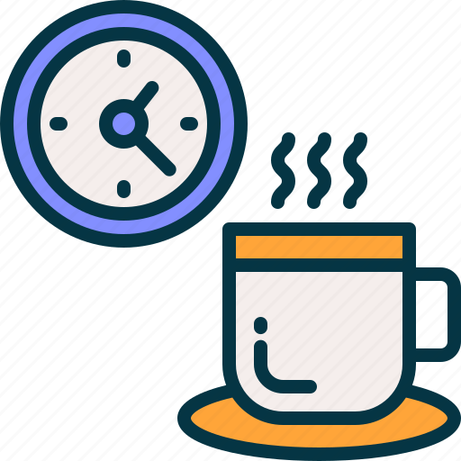Coffee, break, cup, clock, rest icon - Download on Iconfinder