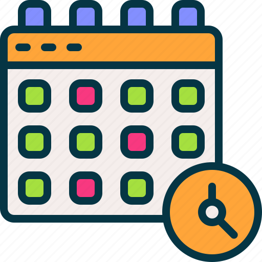 Schedule, meeting, time, calendar, clock icon - Download on Iconfinder