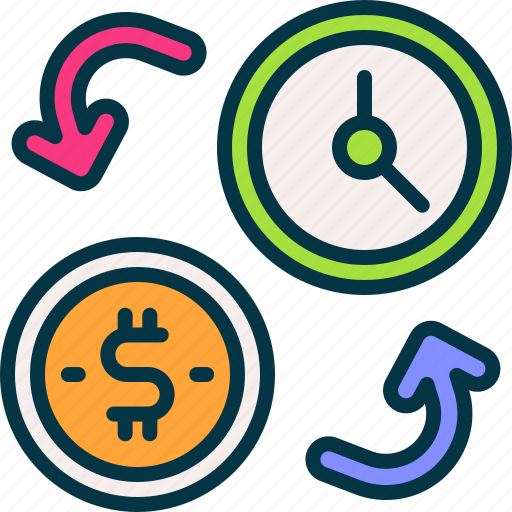 Time, money, exchange, cash, saving icon - Download on Iconfinder
