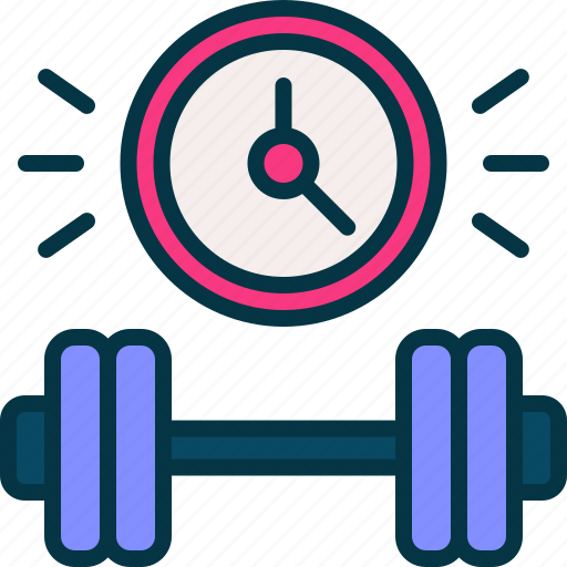 Workout, time, dumbbell, fitness, exercise icon - Download on Iconfinder