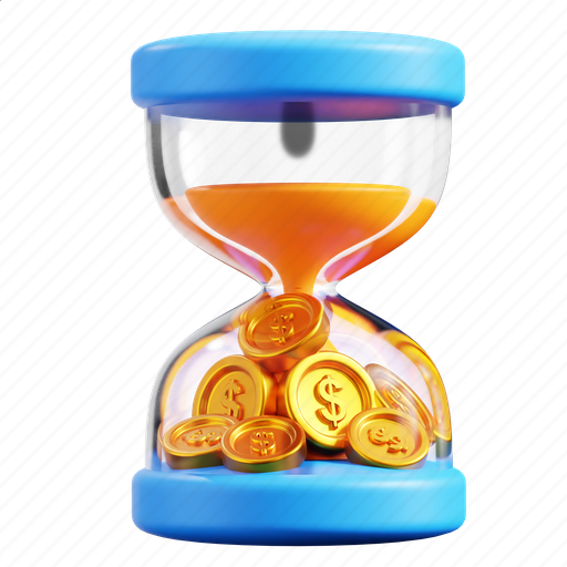 Time, money, hourglass, savings, finance, financial, investment icon - Download on Iconfinder