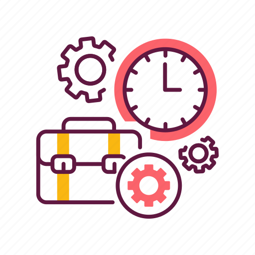 Clock, job, management, planning, time, work, workflow icon - Download on Iconfinder