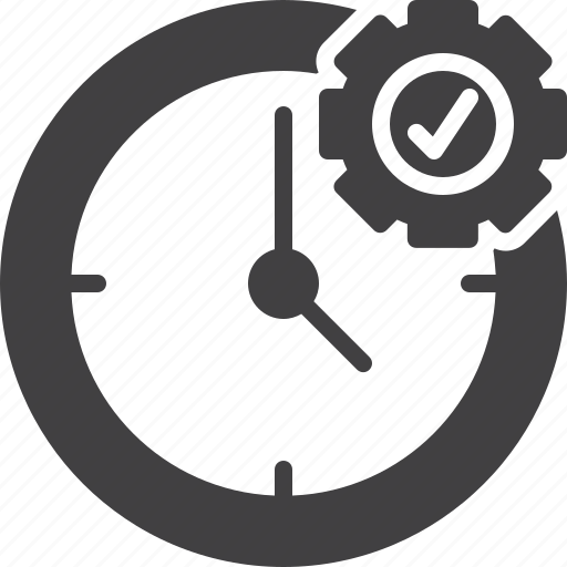 Clock, cogwheel, management, time icon - Download on Iconfinder
