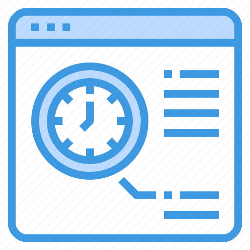 Statistics, clock, web, time, browser icon - Download on Iconfinder