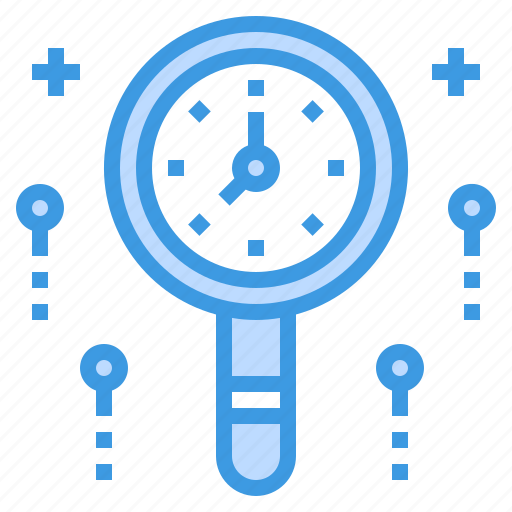 Management, research, magnifying, search, glass, time icon - Download on Iconfinder