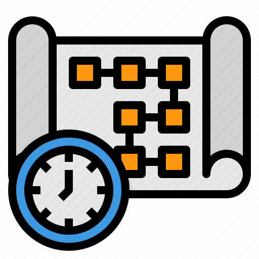 Project, time, planning, plan, management, clock icon - Download on Iconfinder