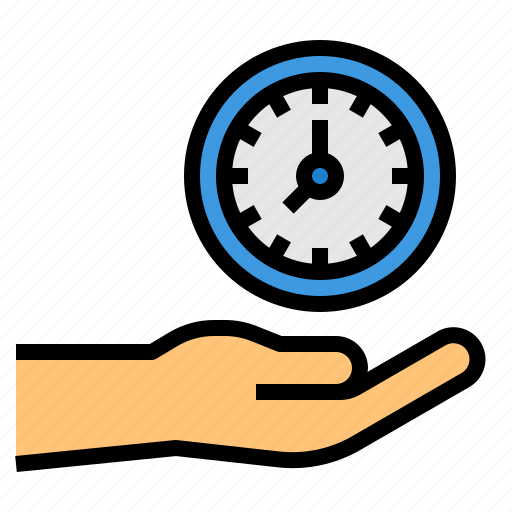 Hand, time, management, timetable, productivity icon - Download on Iconfinder