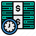 stack, time, is, money, cash, clock