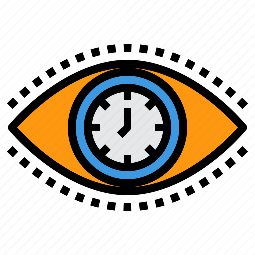 Eye, time, management, clock, vision icon - Download on Iconfinder