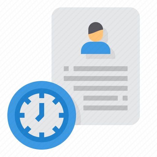Document, timetable, portfolio, jobs, time icon - Download on Iconfinder