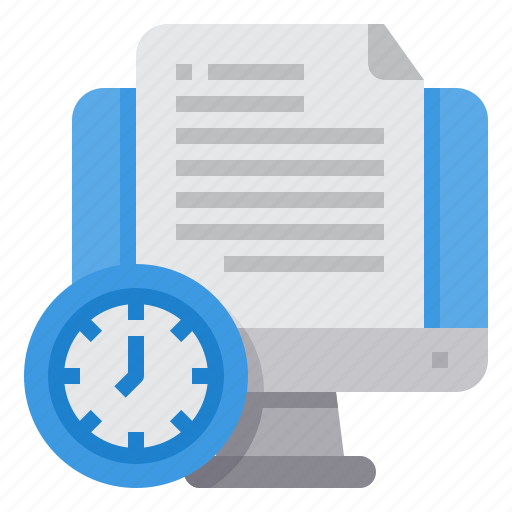 Project, document, management, time, clock icon - Download on Iconfinder