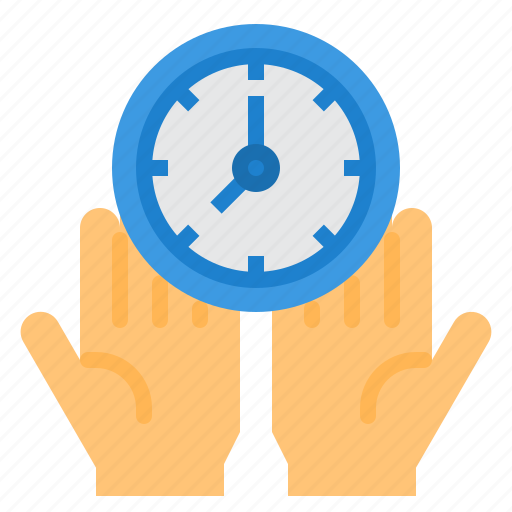 Save, hands, management, time, clock icon - Download on Iconfinder