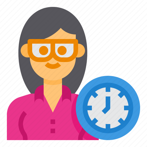 Student, avatar, timetable, woman, schedule, period icon - Download on Iconfinder