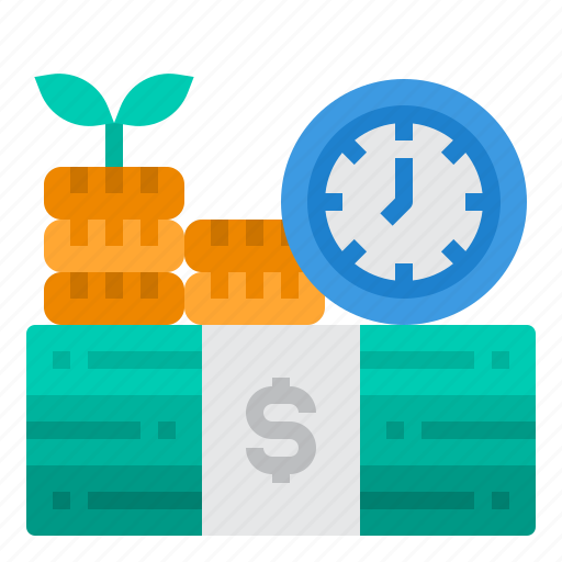 Is, clock, money, time, cash icon - Download on Iconfinder