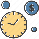 clock, dollar, management, time