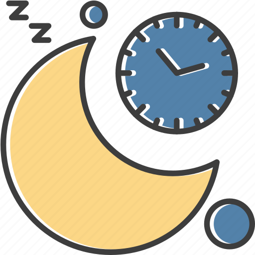 Clock, management, moon, time icon - Download on Iconfinder