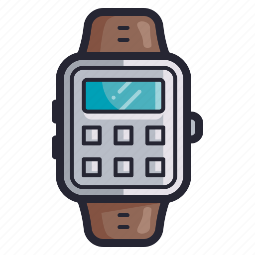 Calculator, clock, eletcronics, retro, smartwatch, time, watch icon - Download on Iconfinder