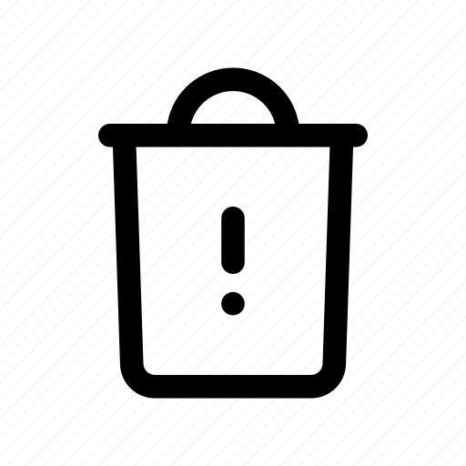 Full, warning, notice, delete, recycle bin icon - Download on Iconfinder