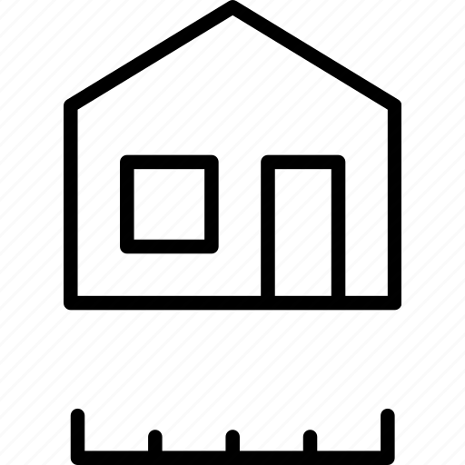 Building, house, measure, roof, walls, width icon - Download on Iconfinder