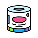 single, wrapped, toilet, paper, roll, tissue